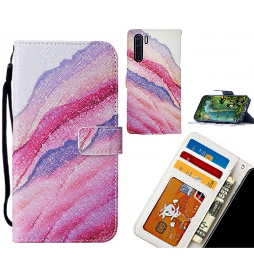 Oppo A91 case leather wallet case printed ID