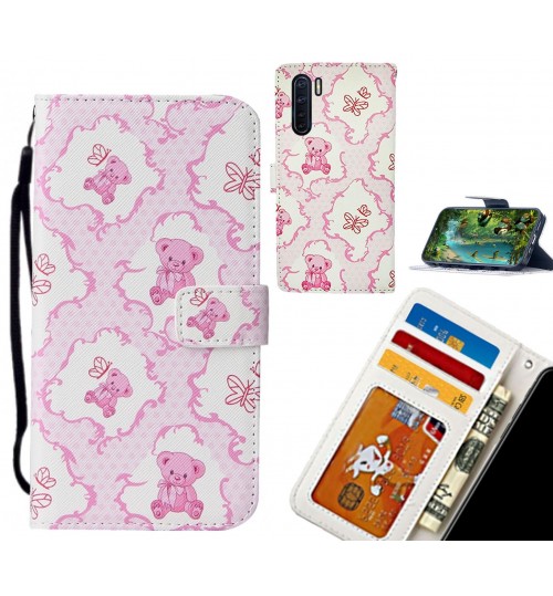 Oppo A91 case leather wallet case printed ID