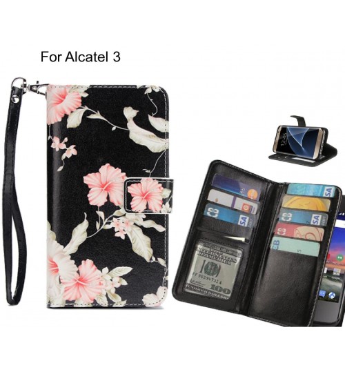 Alcatel 3 case Multifunction wallet leather case