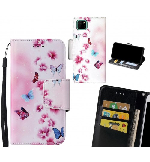 Huawei Y5p Case wallet fine leather case printed