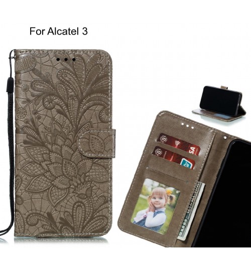 Alcatel 3 Case Embossed Wallet Slot Case