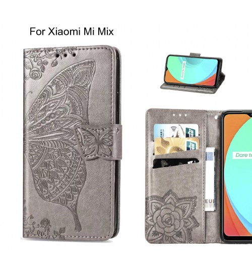 Xiaomi Mi Mix case Embossed Butterfly Wallet Leather Case