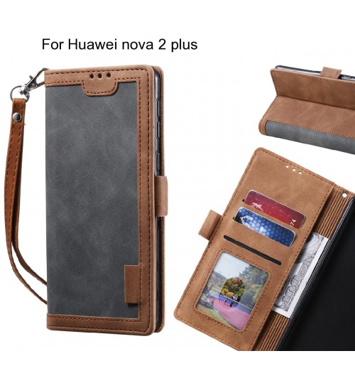 Huawei nova 2 plus Case Wallet Denim Leather Case Cover