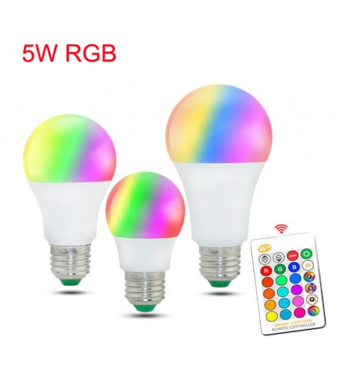 RGB LED Bulb Lights 220V E27