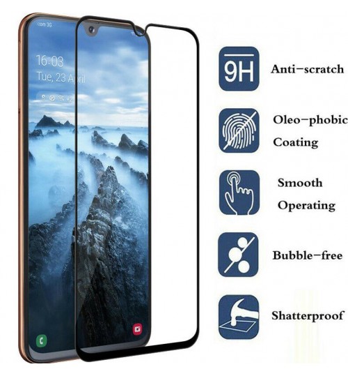 Galaxy A20s Full Screen Tempered Glass Screen Protector