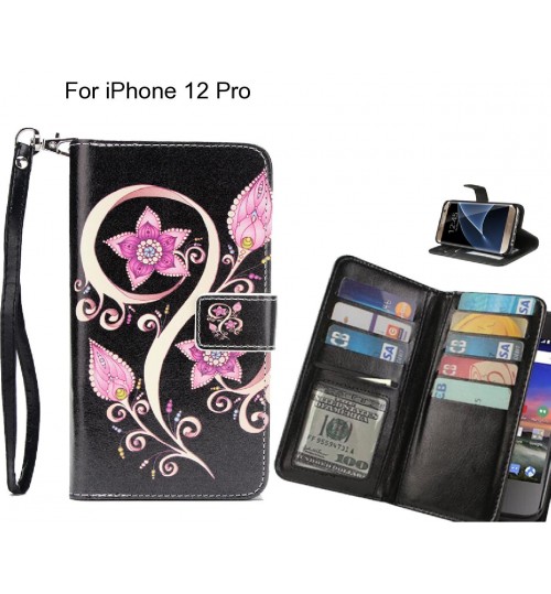 iPhone 12 Pro case Multifunction wallet leather case