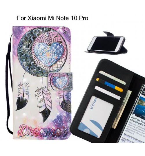 Xiaomi Mi Note 10 Pro Case Leather Wallet Case 3D Pattern Printed