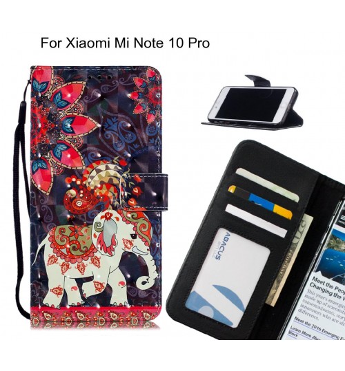 Xiaomi Mi Note 10 Pro Case Leather Wallet Case 3D Pattern Printed