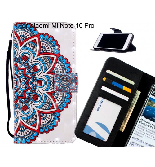 Xiaomi Mi Note 10 Pro Case Leather Wallet Case 3D Pattern Printed