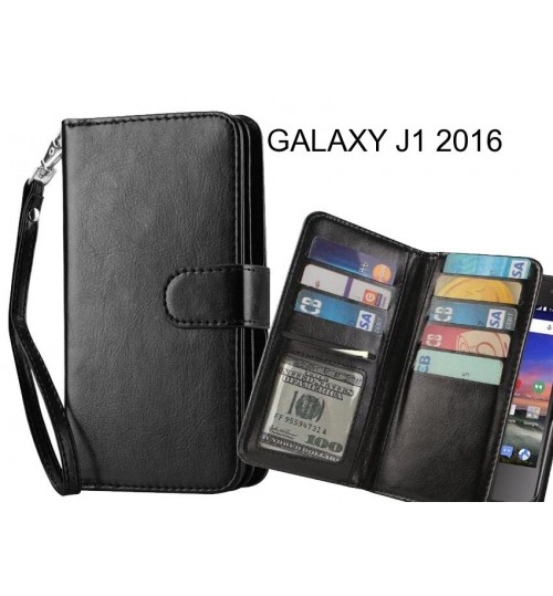 GALAXY J1 2016 case Double Wallet leather case 9 Card Slots
