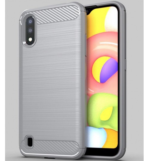 Samsung Galaxy A01 case rugged case with carbon fiber