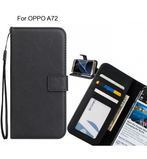 OPPO A72 Case Wallet Leather ID Card Case
