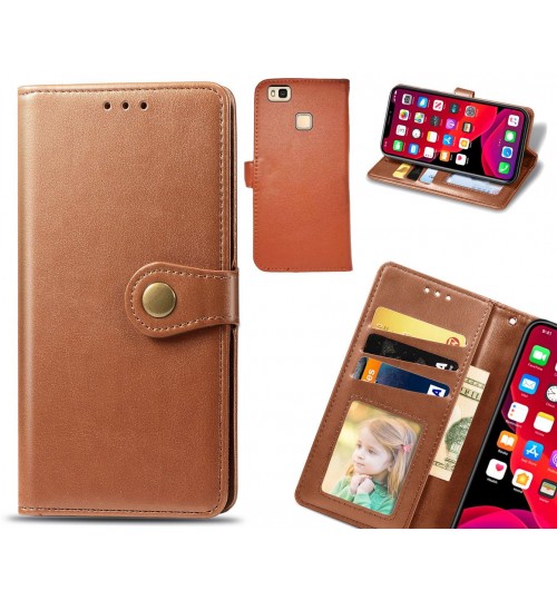 Huawei P9 lite Case Premium Leather ID Wallet Case