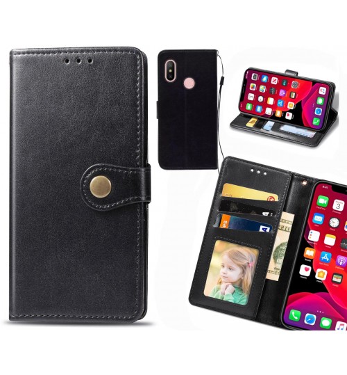 Xiaomi Redmi 6 Pro Case Premium Leather ID Wallet Case