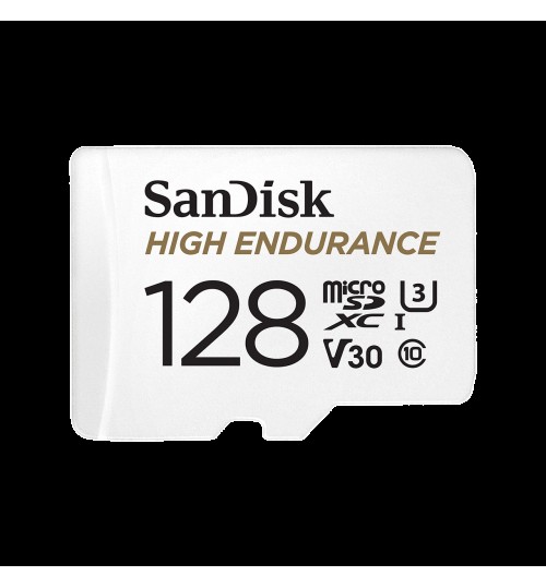 SANDISK HIGH ENDURANCE MICROSDXC CARD SQQNR 128G UHS-I C10 U3 V30 100MB/S R 40MB/S W