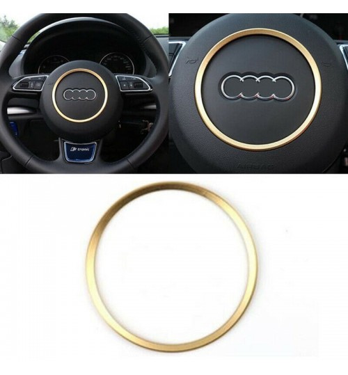 Audi Steering Wheel Center Decorations Ring Cover For A3 A4 Q3 Q5 A5 A6 A7