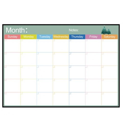 A3 Monthly Magnetic Calendar Fridge Dry Erase Planner Refrigerator Whiteboard