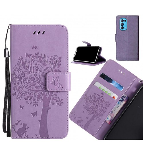 Oppo Find X3 Lite case leather wallet case embossed pattern