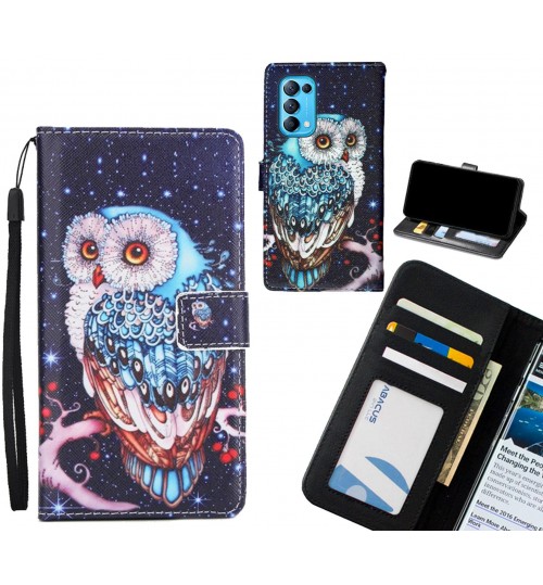 Oppo Find X3 Lite case 3 card leather wallet case printed ID