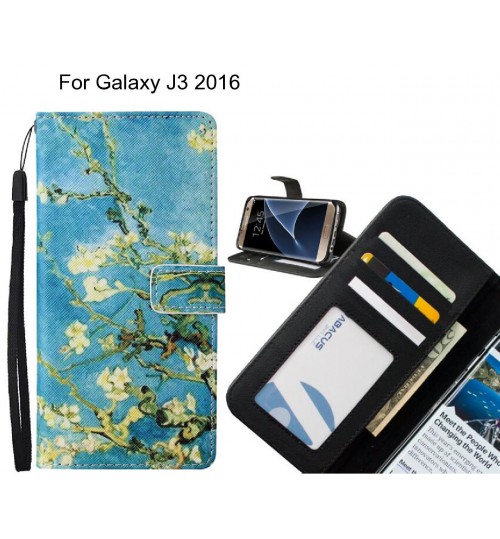 Galaxy J3 2016 case leather wallet case van gogh painting