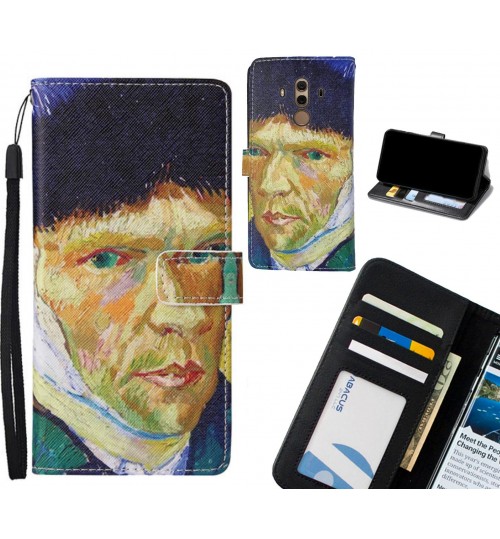 Huawei Mate 10 Pro case leather wallet case van gogh painting