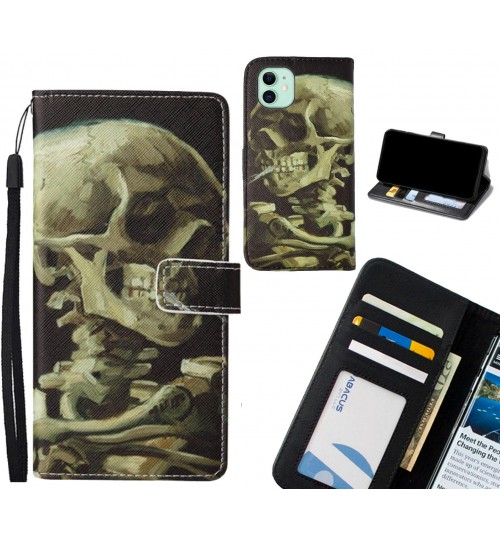 iPhone 11 case leather wallet case van gogh painting