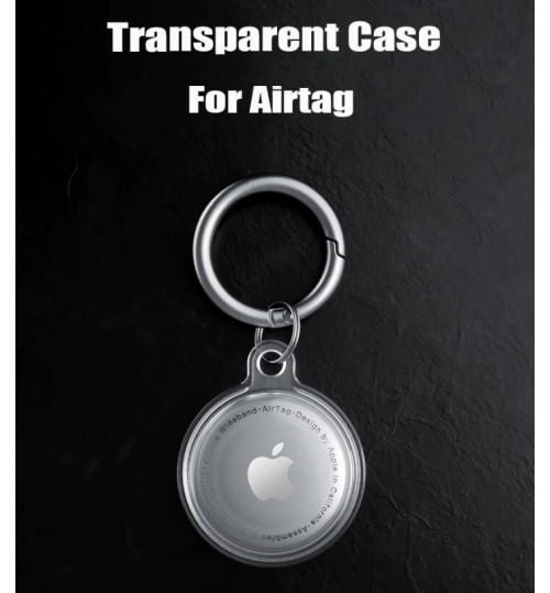 Airtag Case Clear Gel Cover Keyring