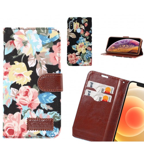 Xiaomi Mi A2 Case Floral Prints Wallet Case