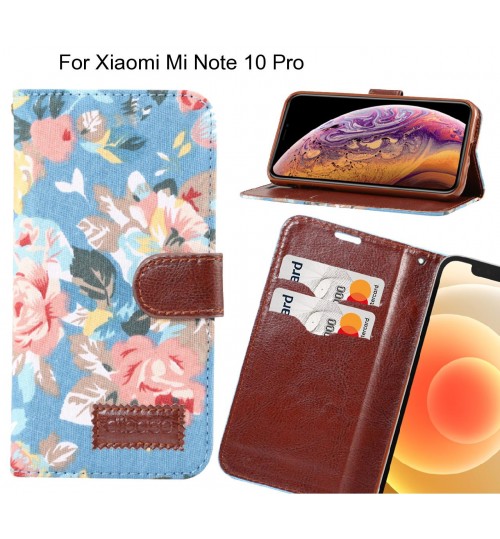 Xiaomi Mi Note 10 Pro Case Floral Prints Wallet Case