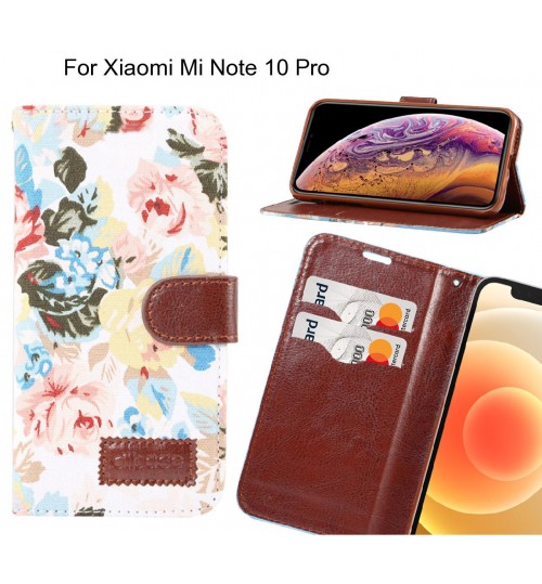 Xiaomi Mi Note 10 Pro Case Floral Prints Wallet Case