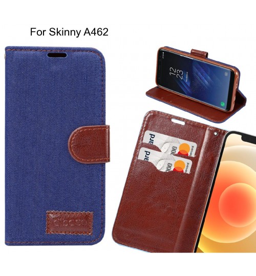 Skinny A462 Case Wallet Case Denim Leather Case