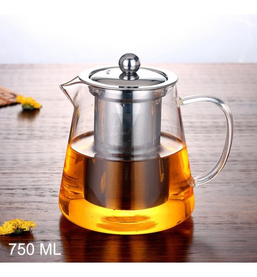 Glass Tea Pot Heat Resistant 750 ml