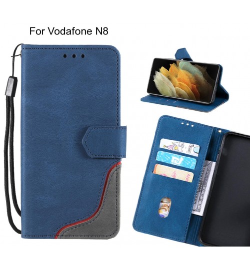 Vodafone N8 Case Wallet Denim Leather Case