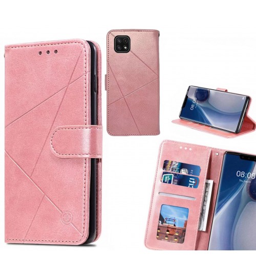 Samsung Galaxy A22 5G Case Fine Leather Wallet Case