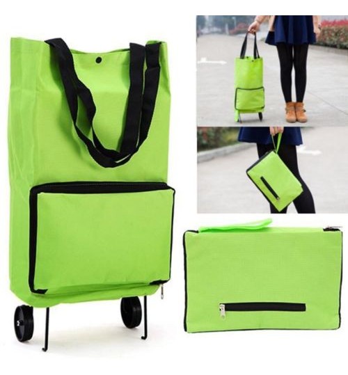 Shopping Trolley ote Bag Foldable Cart Rolling Grocery Wheels