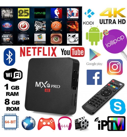 MXQ PRO 4K Android Smart TV box