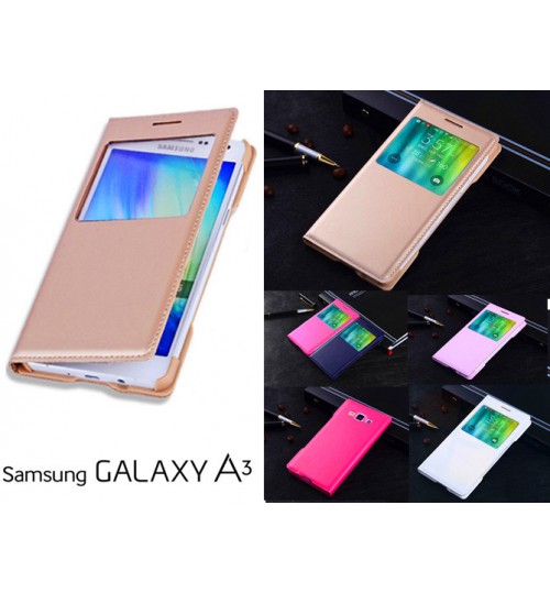 Samsung Galaxy A3 case Leather Flip window case