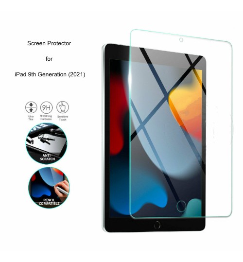 Apple iPad 10.2 Tempered Glass Screen Protector 9th Gen