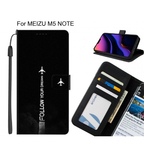 MEIZU M5 NOTE case leather wallet case printed ID