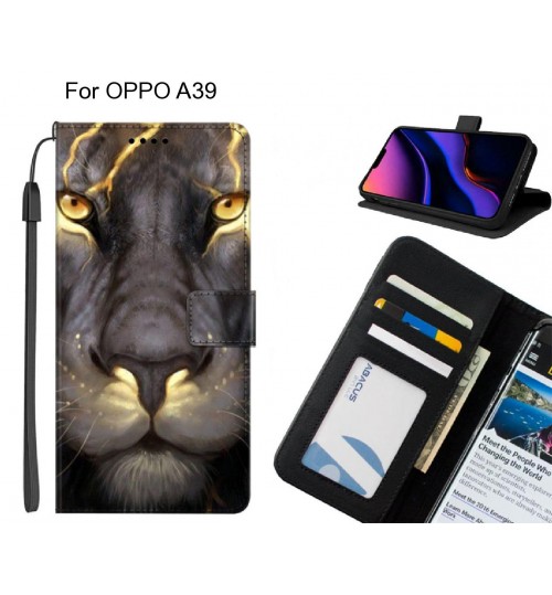 OPPO A39 case leather wallet case printed ID