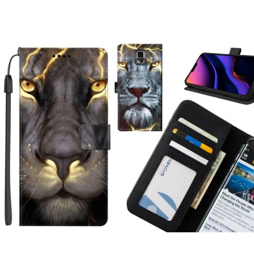 Galaxy S5 case leather wallet case printed ID