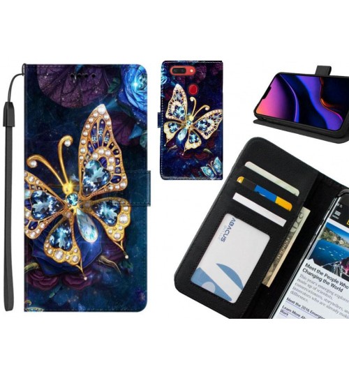 Oppo R15 Pro case leather wallet case printed ID