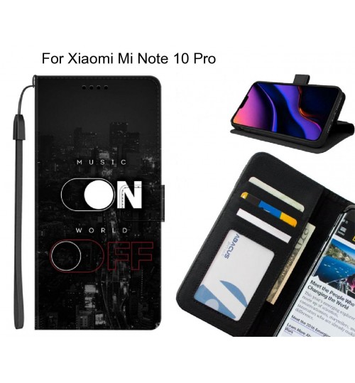 Xiaomi Mi Note 10 Pro case leather wallet case printed ID