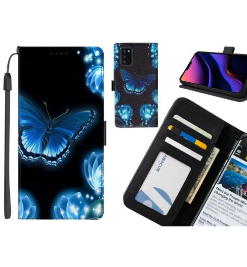 Samsung Galaxy A02S case leather wallet case printed ID