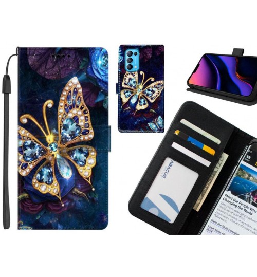 Oppo Find X3 Lite case leather wallet case printed ID