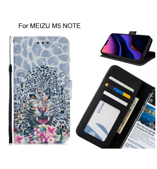 MEIZU M5 NOTE Case Leather Wallet Case 3D Pattern Printed