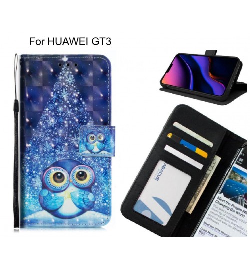 HUAWEI GT3 Case Leather Wallet Case 3D Pattern Printed