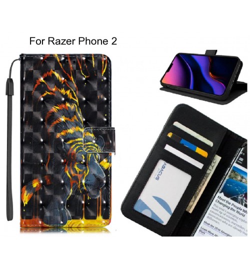 Razer Phone 2 Case Leather Wallet Case 3D Pattern Printed