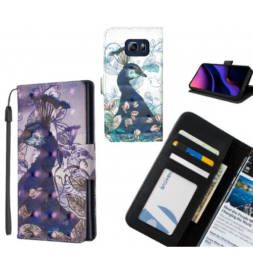 S6 Edge Plus Case Leather Wallet Case 3D Pattern Printed