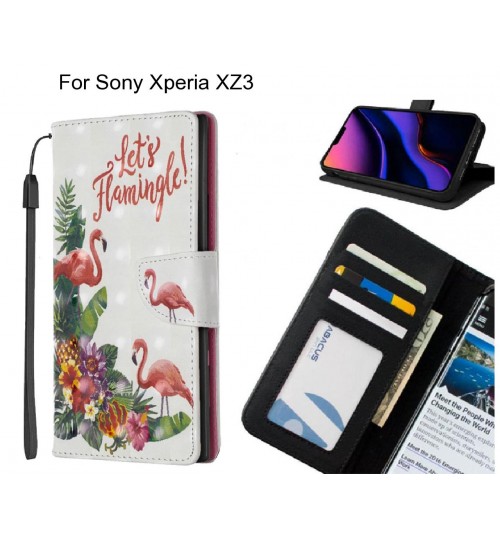 Sony Xperia XZ3 Case Leather Wallet Case 3D Pattern Printed